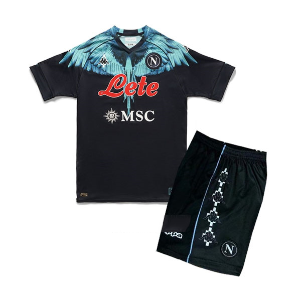 Trikot Napoli Torwart Kappa x Marcelo Burlon Kinder 2021-22